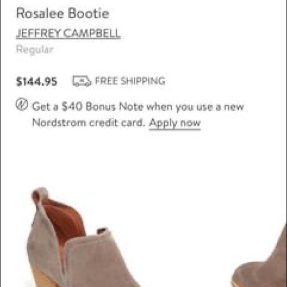 Jeffrey Campbell Rosalee Bootie taupe gray suede - Picture 5 of 7